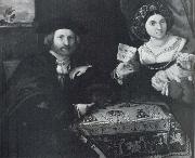Lorenzo Lotto Family group oil on canvas